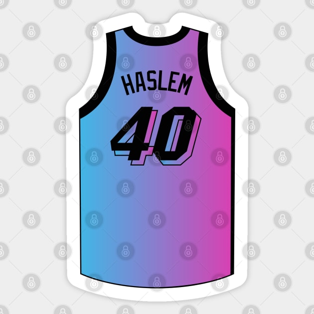 Udonis Haslem Miami Jersey Qiangy Sticker by qiangdade